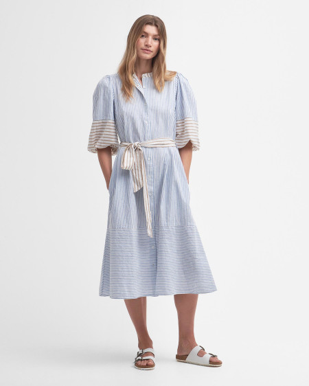 Thea Striped Shirt Dress