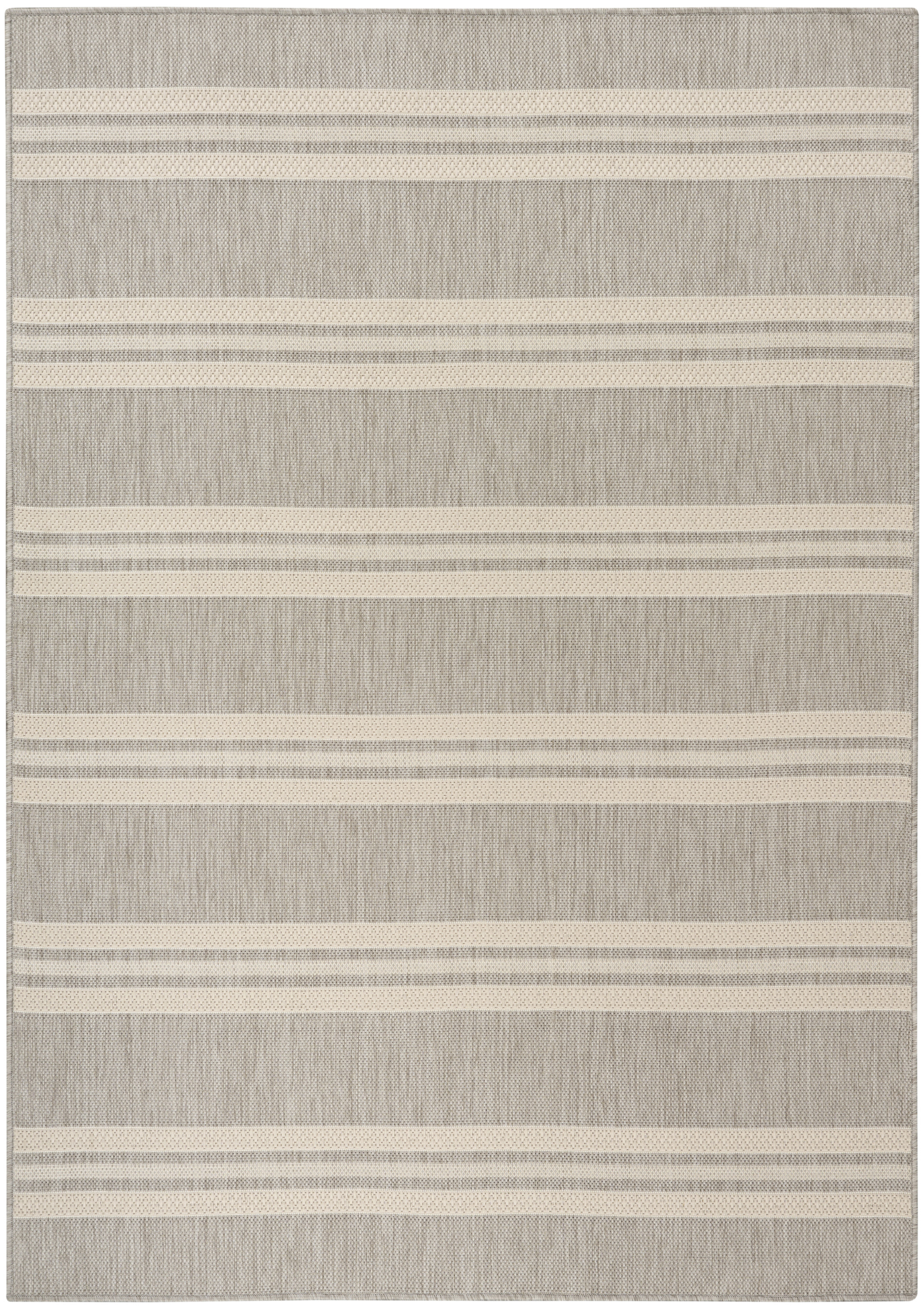 Nourison Horizon Indoor/Outdoor 5' x 7' Grey Modern Rug