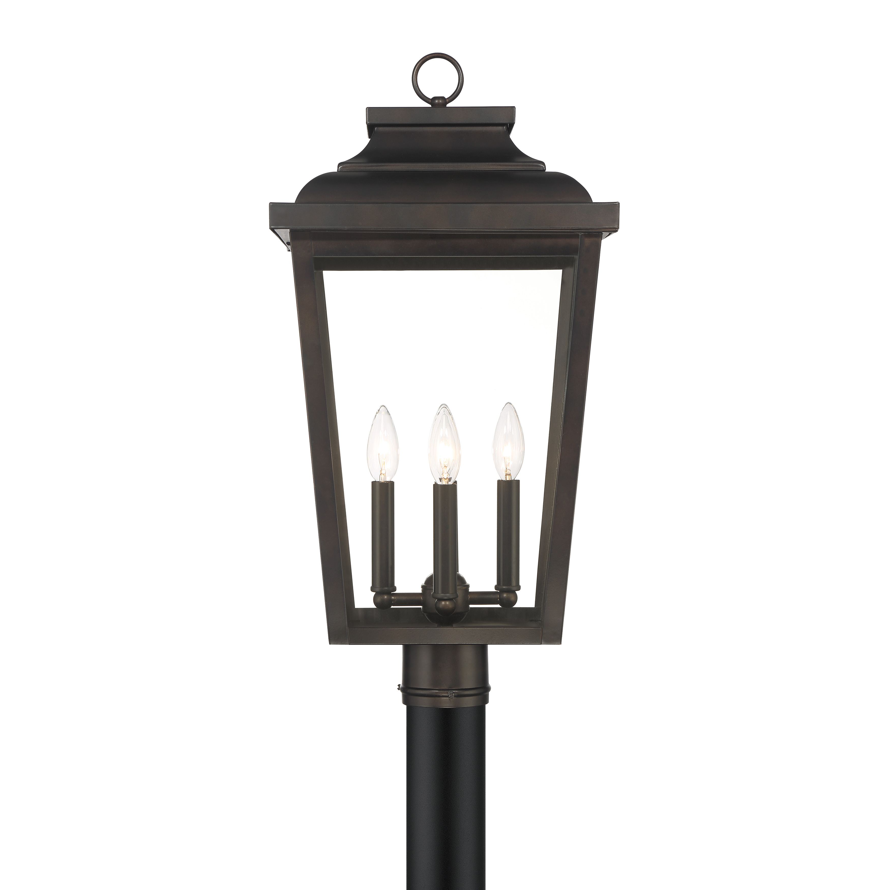 XL Post Mount in Chelesa Bronze™ Finish with Clear Glass - alternate view
