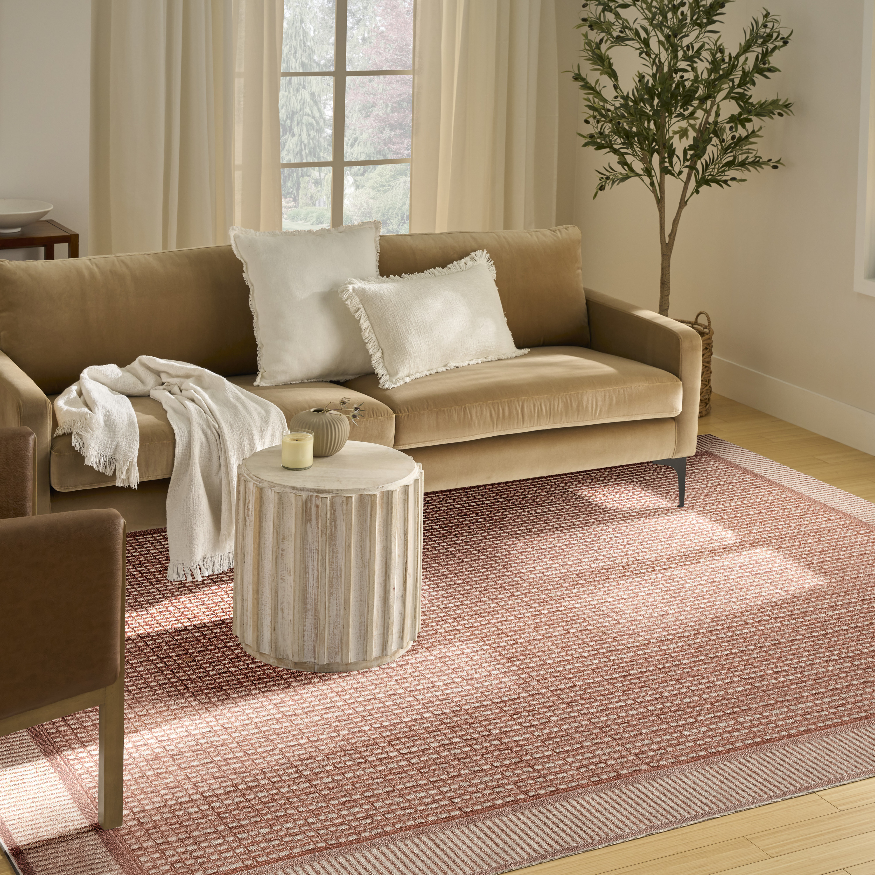 Nourison Nordic 8' x 10' Brick Ivory Modern Indoor Rug