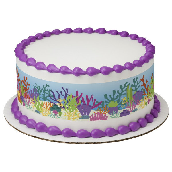 Coral Reef PhotoCake® Edible Image® Strips