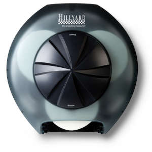 Hillyard, 3-Roll, Standard Bath Tissue Dispenser, Black Translucent