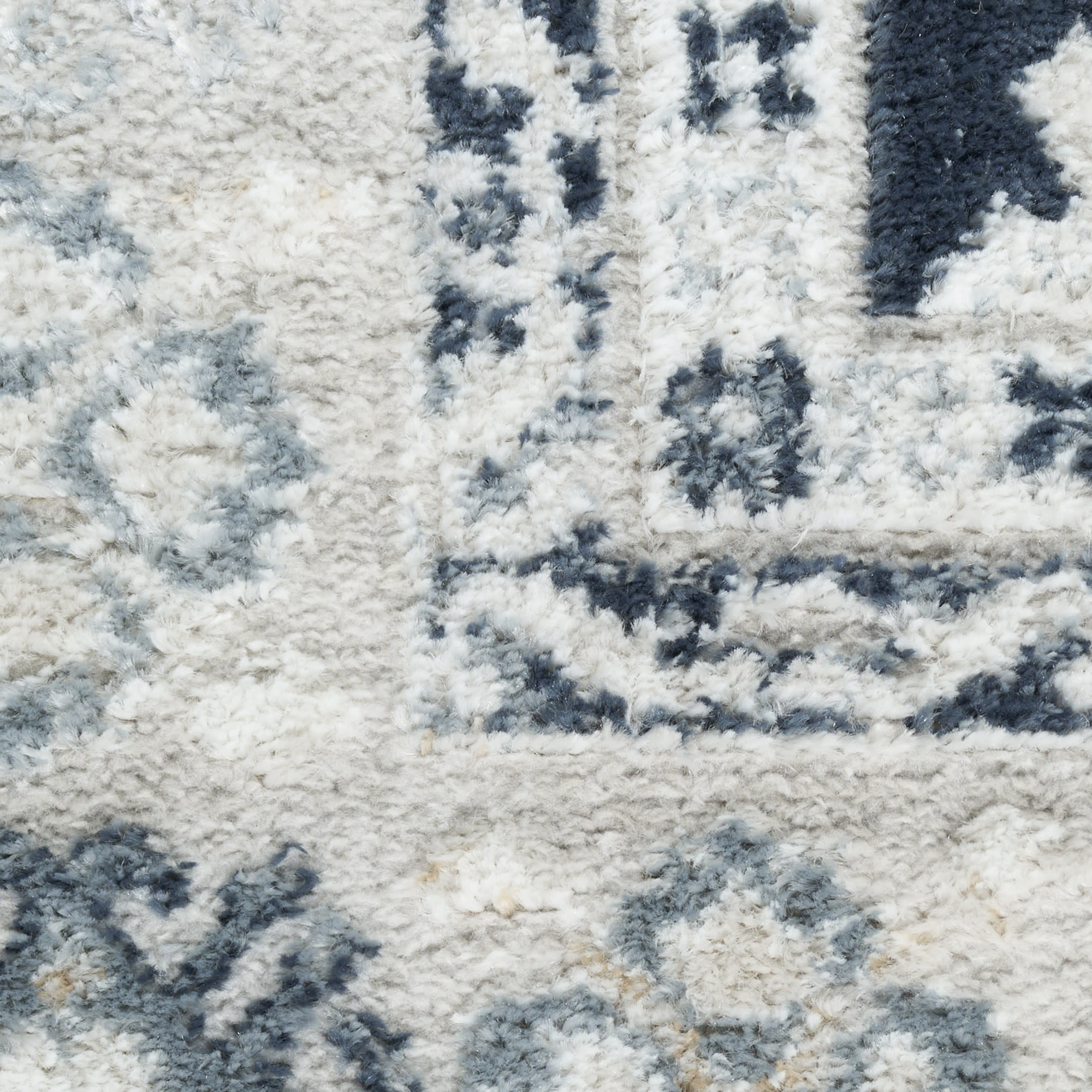 Nourison Dekor 5'3" x 7' Grey Navy Vintage Indoor Rug