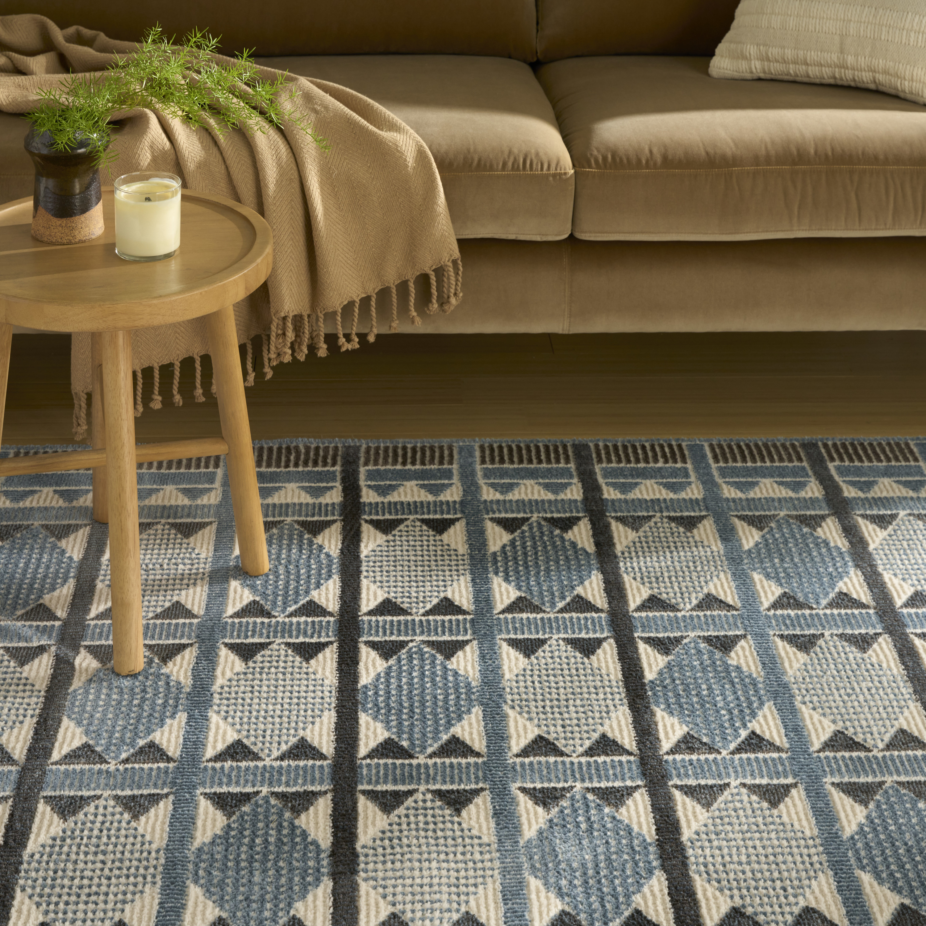 Nourison Nordic 8' x 10' Blue Modern Indoor Rug