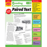 Evan-Moor Educational Publishers Reading Comprehension: Paired Text, Grade 4 EMC3294