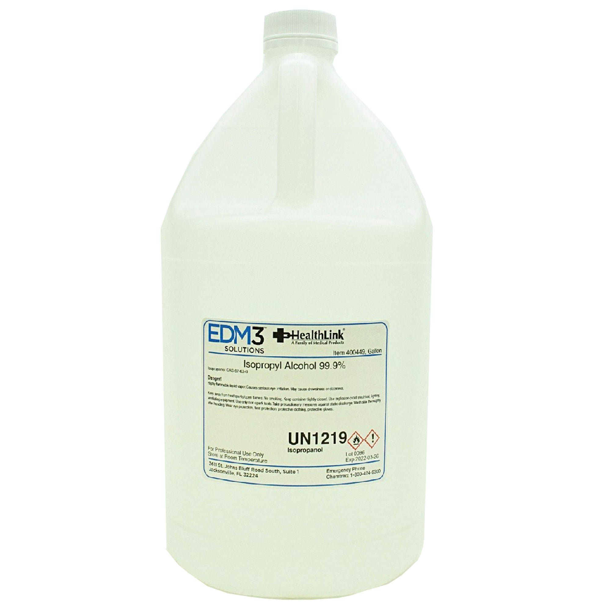 EDM 3 LLC ALCOHOL, ISOPROPYL 99% GAL BICINF