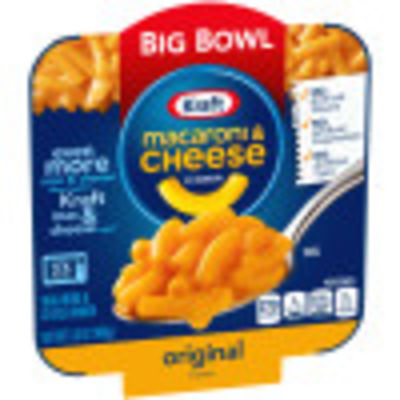 Kraft Original Macaroni & Cheese Big Bowl Dinner, 3.5 oz Tray