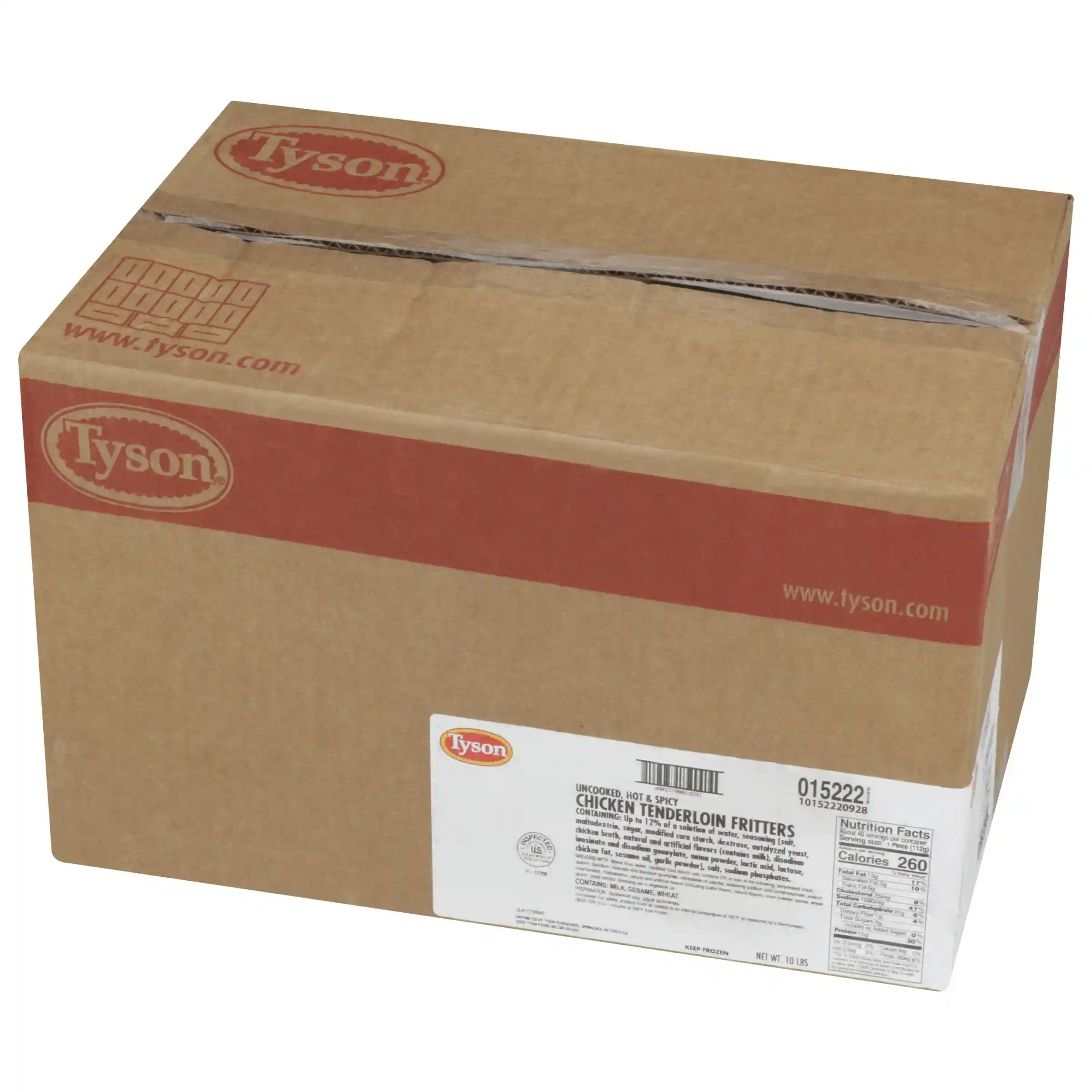 Tyson® Uncooked Hot & Spicy Chicken Tenderloin Fritters_image_5