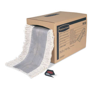Rubbermaid Commercial, Cut-to-Length Cotton Dust Mop, 48"W, White