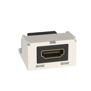 Mini-Com® HDMI® Coupler Module, Off White