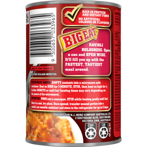  Heinz® Big Eat™ Ravioli Bolognese 410g 