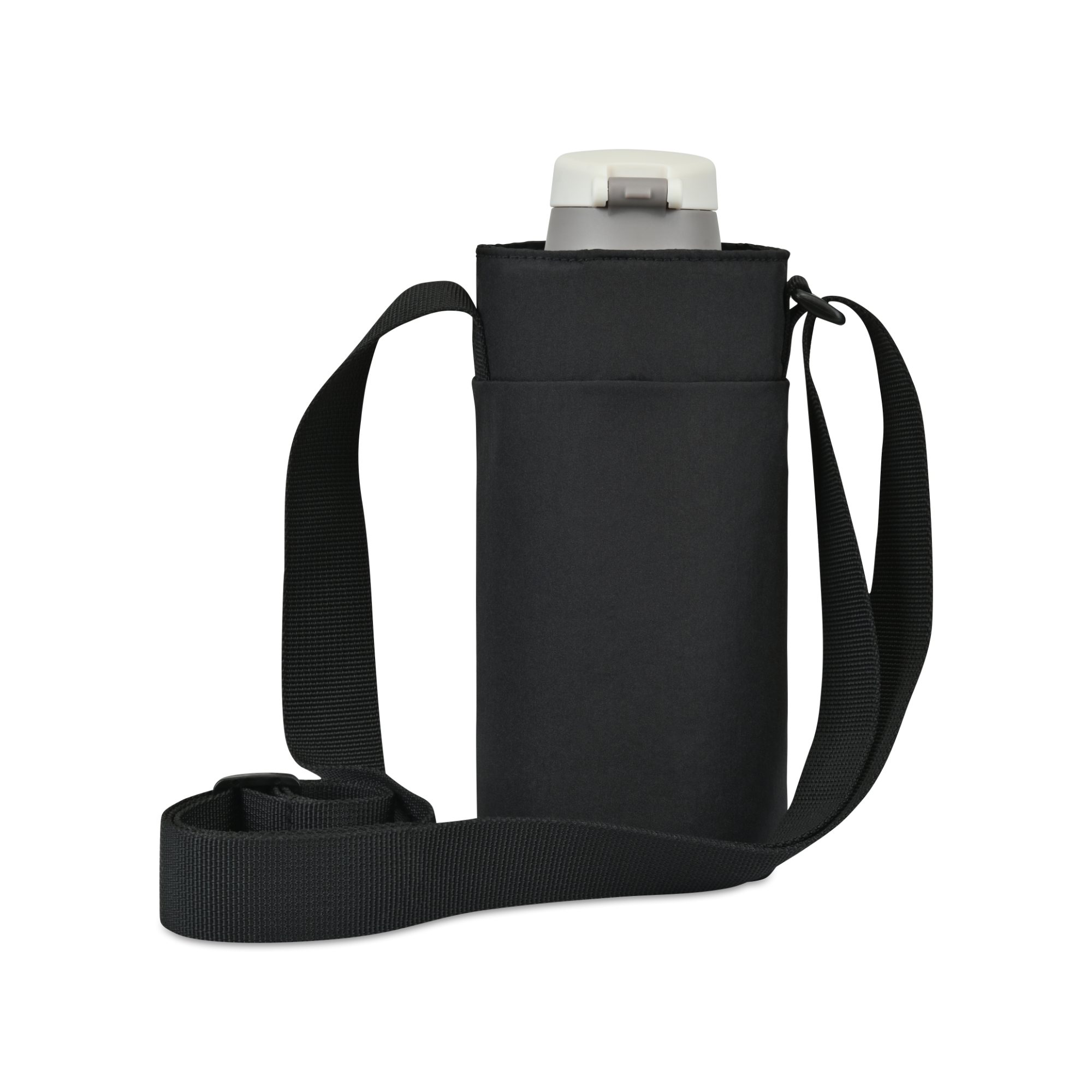 Aviana™ Rowan Recycled Nylon Bottle Sling - AWARE™ — Black