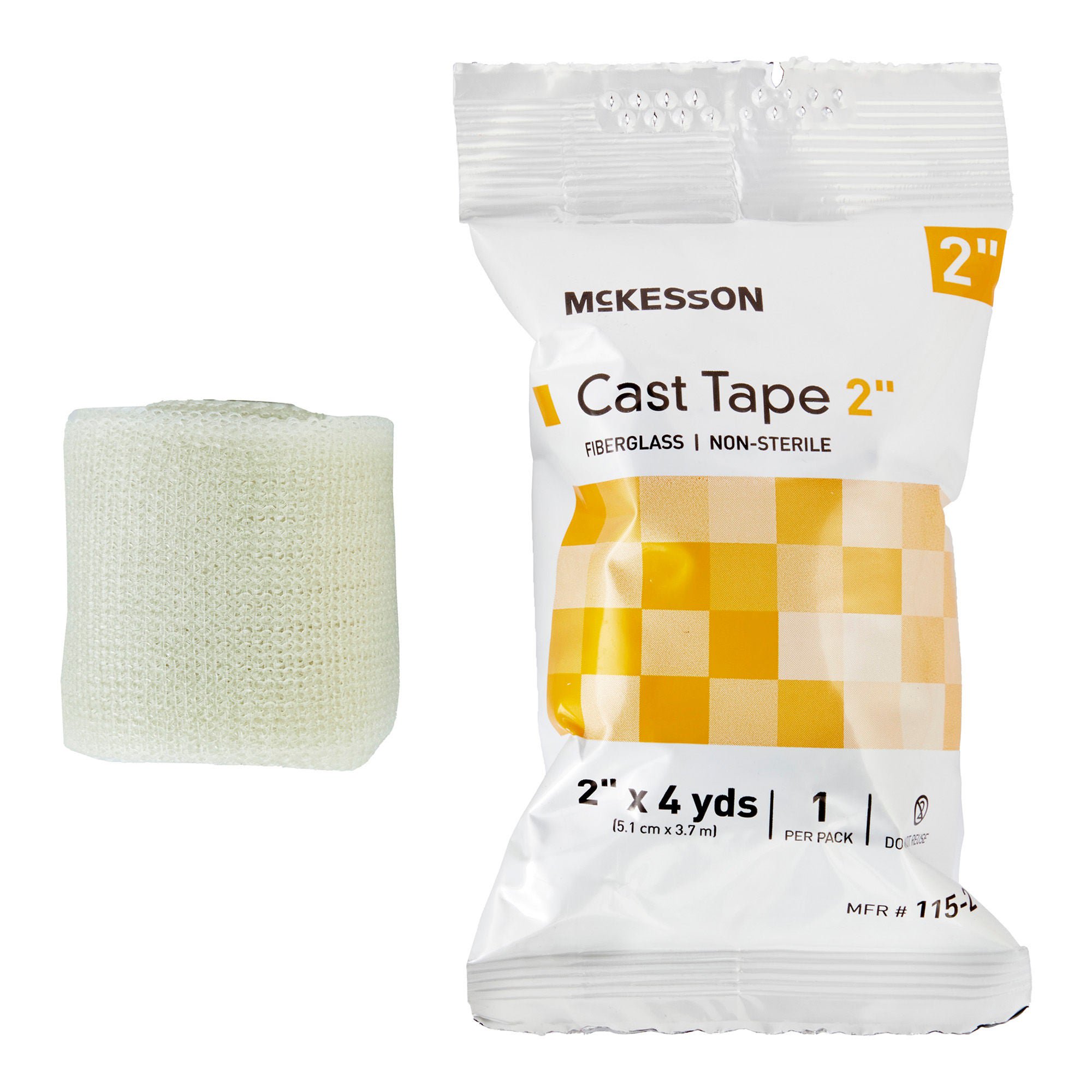 McKesson White Cast Tape, 2 Inch x 4 Yard