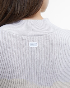 Franchesca Knitted Mini Dress Silver Cloud