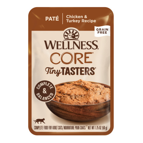 Wellness CORE Tiny Tasters Chicken & Turkey Pate Front packaging
