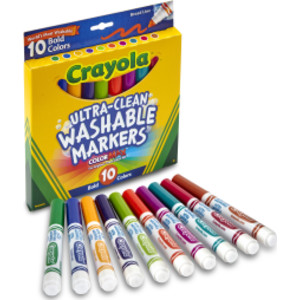 Ultra-Clean Washable® Bold, Broad Line, Color Max Markers, 10 Count