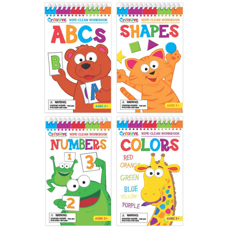Wipe Clean Book Bundle, Set of 4