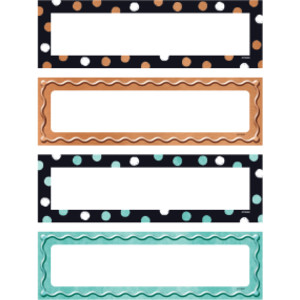 I &hearts; Metal Dots & Embossed Name Plates Variety Pack, 32 Count