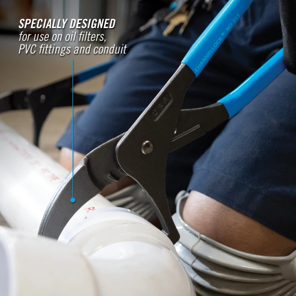 215 15.5-inch Oil Filter/PVC Pliers