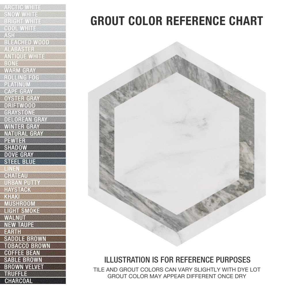 Marbilia Hex Venato Grey Geo with Biotech 11 in. x 13 in. Porcelain Floor and Wall Tile