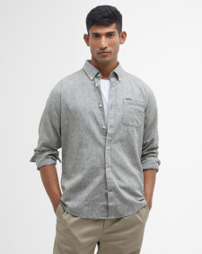 Nelson Tailored Long-Sleeved Shirt Bleached Olive