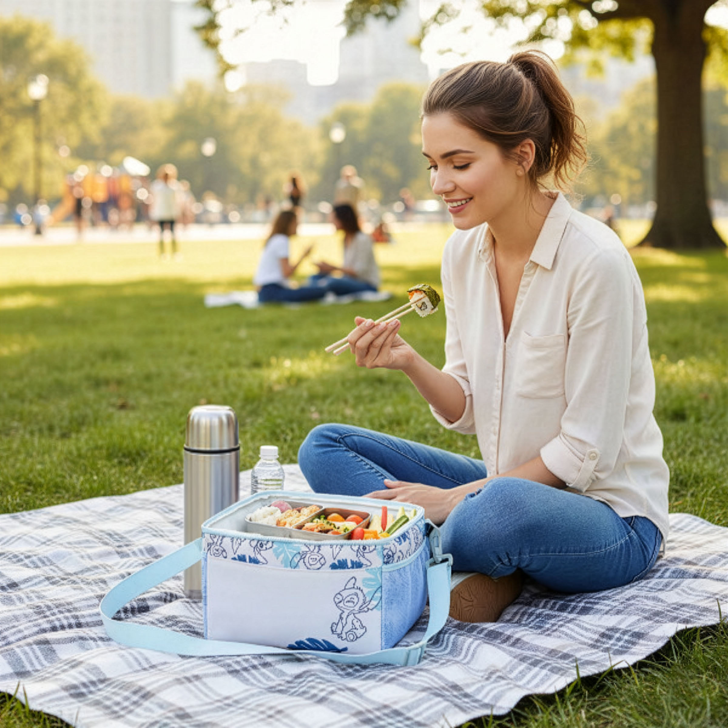 Lilo & Stitch Blue Leaf - Modern Lunch Cooler