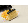 Carlisle, Duo-Sweep, 12in, Medium Duty Flagged Angled Broom Head, Polypropylene Bristles, Natural