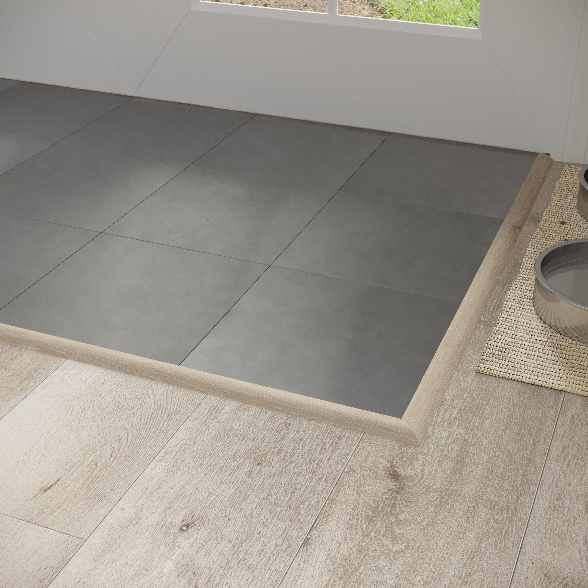 Aged Hickory Cali Vinyl Reducer Overlap Windansea view 2