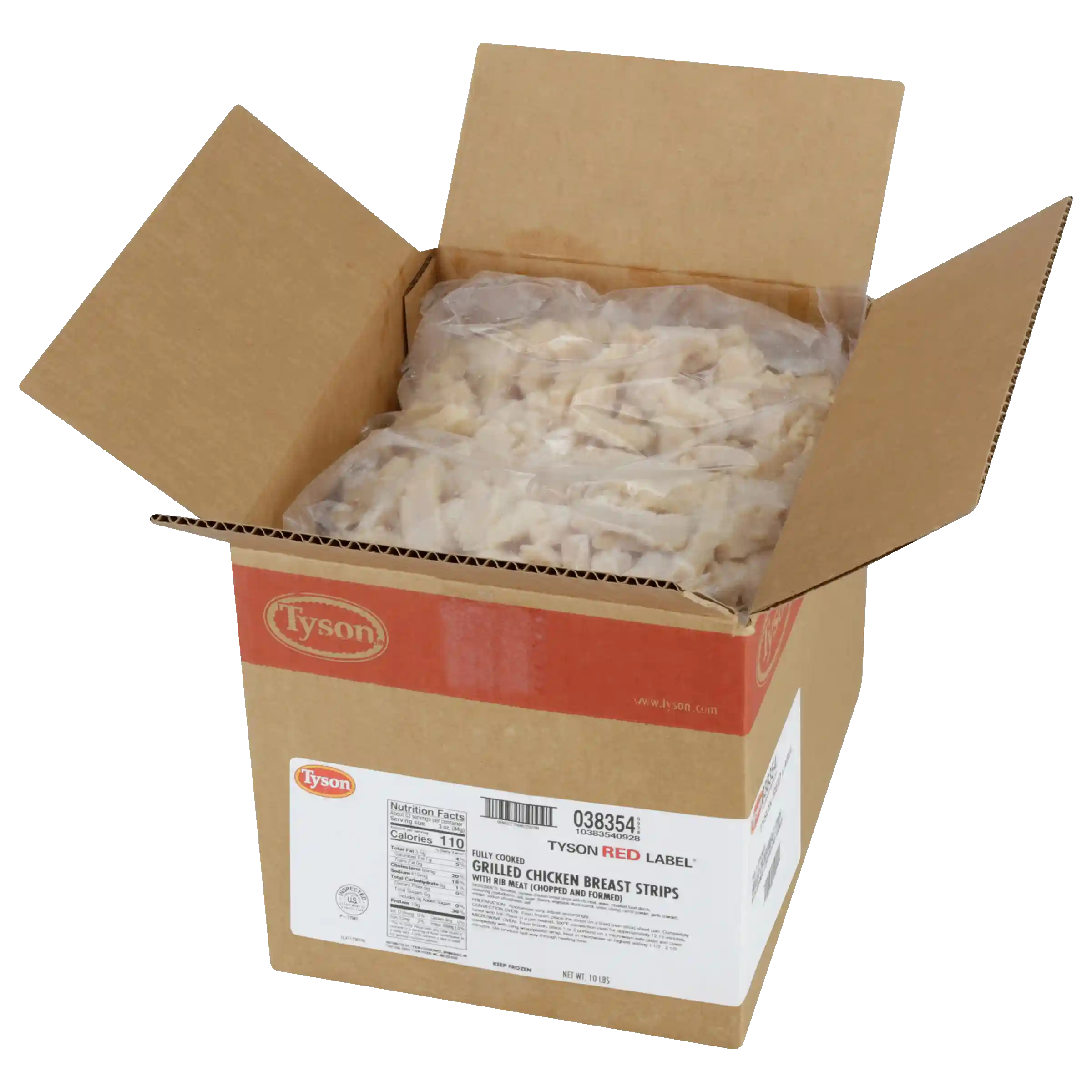 Tyson Red Label® Fully Cooked Grilled Select Cut Chicken Breast Strips, Small Cut  _image_31