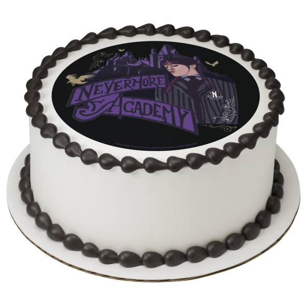 Wednesday Nevermore Academy PhotoCake® Edible Image®