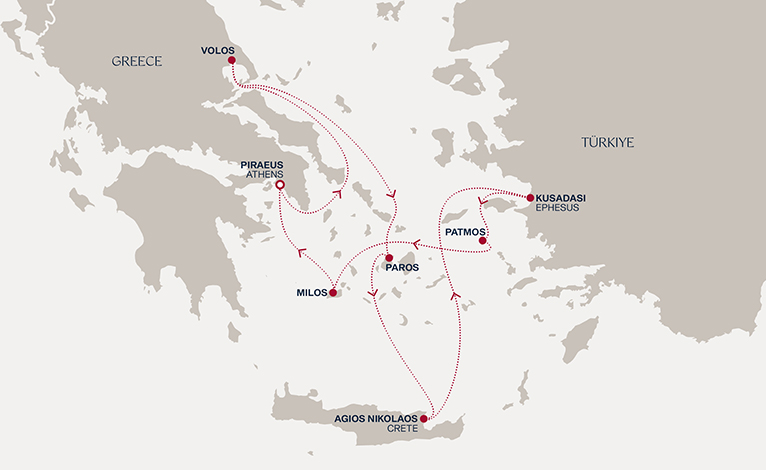 Itinerary map