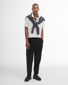 Tartan Pique Polo Shirt Whisper White