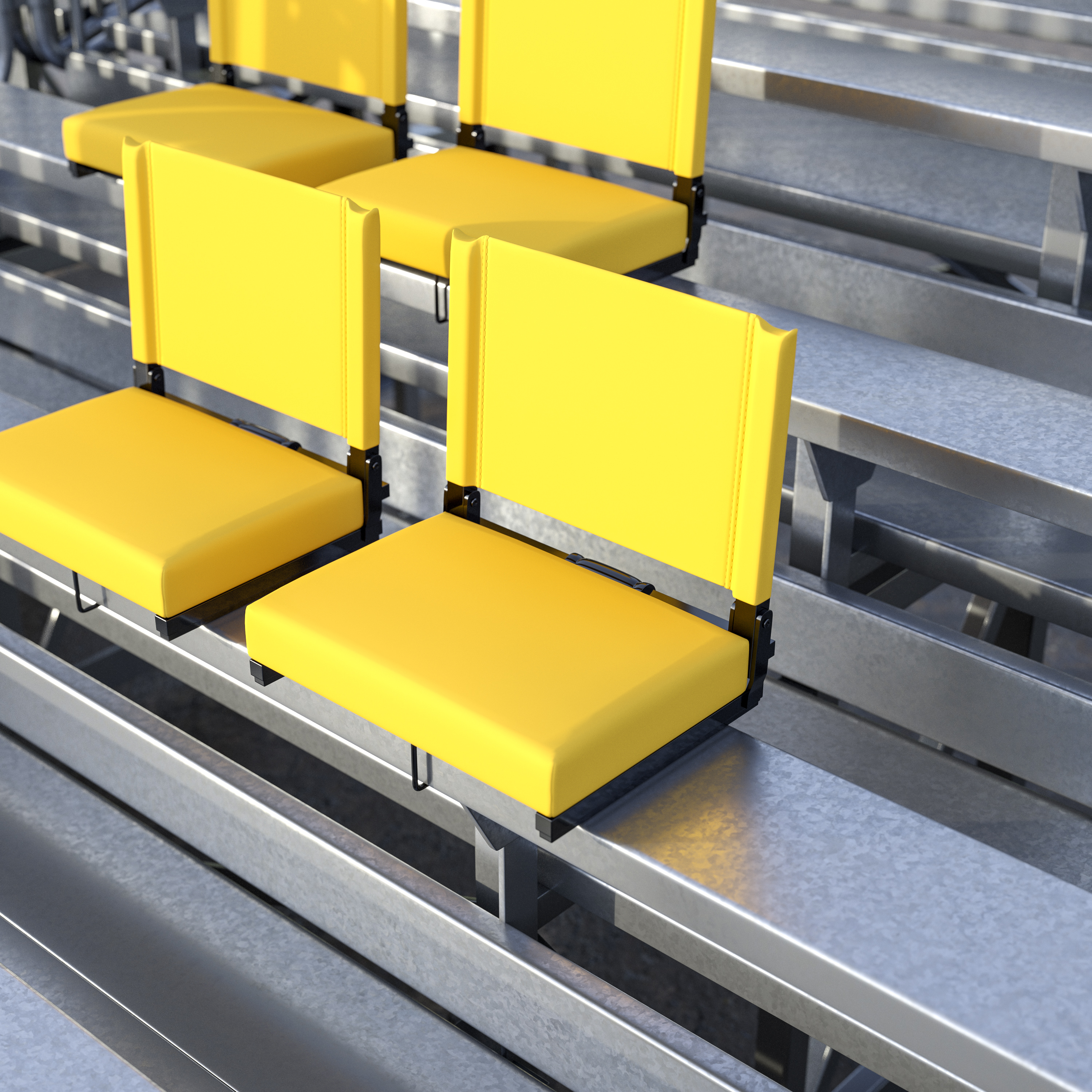 Juego de 2.500 lb. Silla de estadio ligera clasificada con asiento ultra acolchado, azul marino... - Imagen 32 de 175