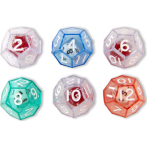 12-Sided Double Dice, Set of 6