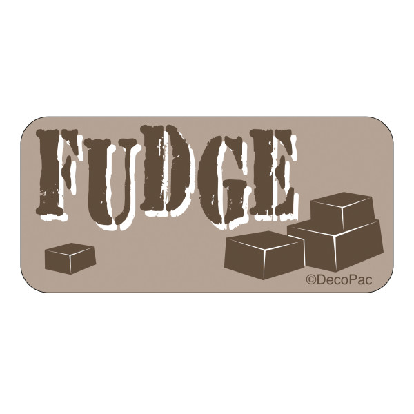 Fudge Label PhotoCake® Edible Image® Merchandising Label