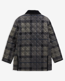Select Liddesdale Quilted Jacket Navy Winter Dress Tartan