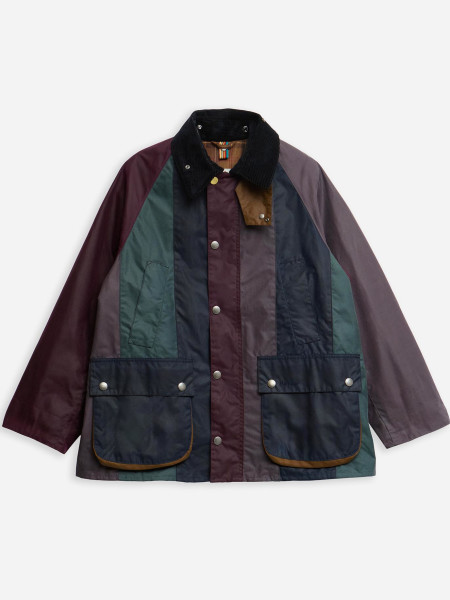 Paul Smith loves Barbour Striped Oversized Bedale Waxed Jacket