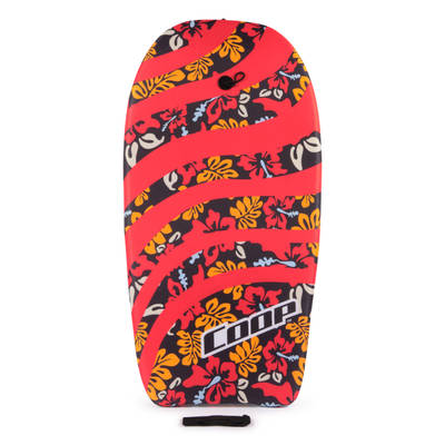 SwimWays Coop Pipe 37 Bodyboard, Swimming Aid, Lightweight Bodyboard with Wrist Leash for Adults, Kids, and Beginners, Red