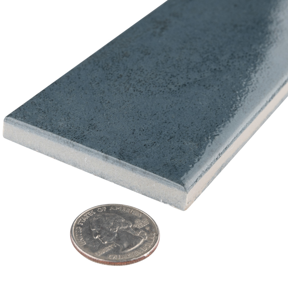 Capri Brick Indigo 2-1/2 in. x 10 in. Porcelain Floor and Wall Tile