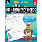 Shell Education 180 Days of High-Frequency Words for Second Grade SEP51635