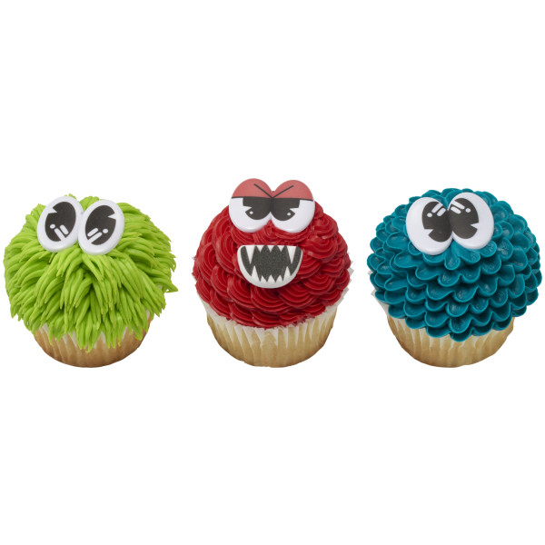 Doodle Eyes Cupcake Rings