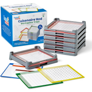 Cuisenaire&reg; Rod Workspace Trays, Set of 6