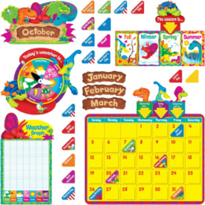 Dino-Mite Pals&reg; Calendar Bulletin Board Set