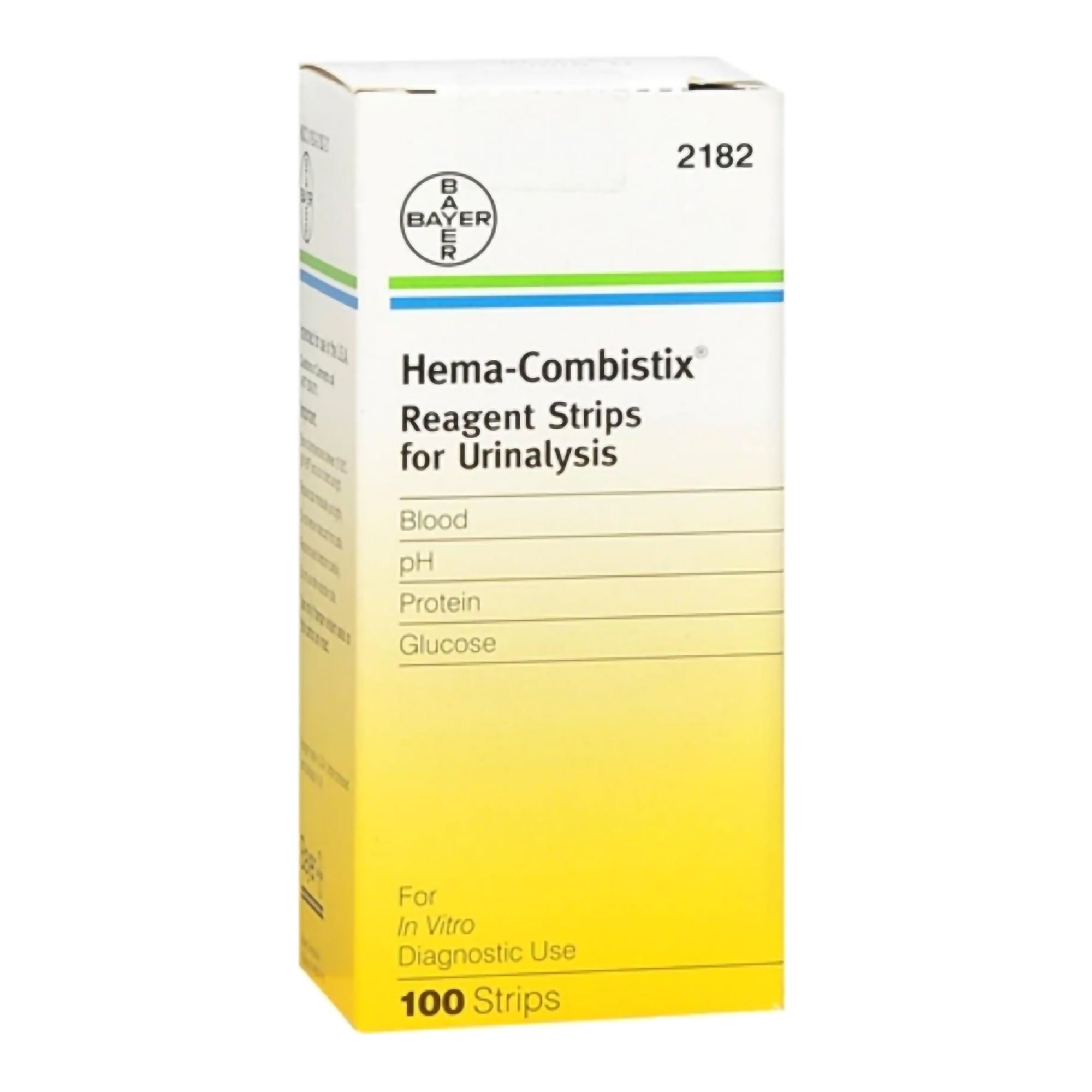 Hema-Combistix® Urinalysis Reagent Strips, Blood, Glucose, pH and Protein tests