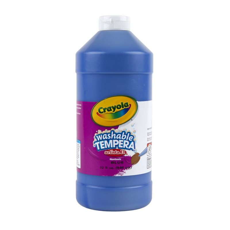 Artista II Washable Tempera Paint, 32 oz, Blue