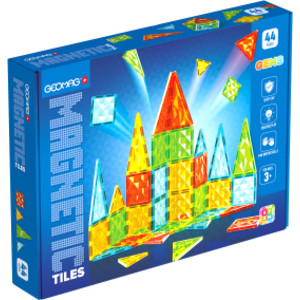 Gems Magnetic Tiles Construction Set, 44 Pieces
