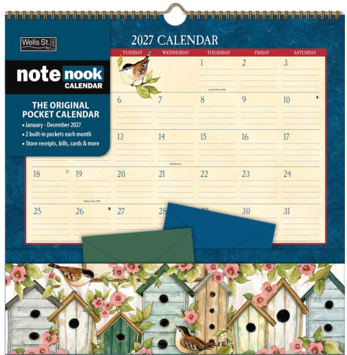 Heart & Home 2027 Note Nook Wall Calendar