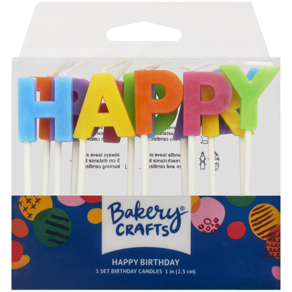 Happy Birthday Letters Bright Specialty Candles