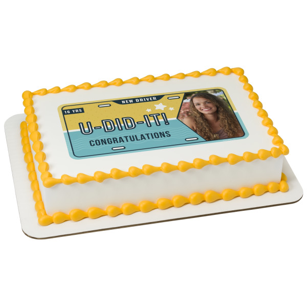 Drivers License PhotoCake® Edible Image® Frame