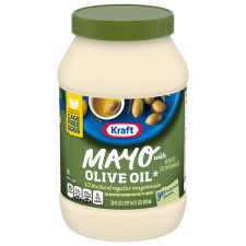 Kraft Mayo with Olive Oil Reduced Fat Mayonnaise, 30 fl oz Jar